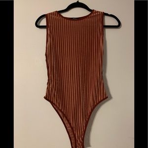Velvet Open-Sided Bodysuit